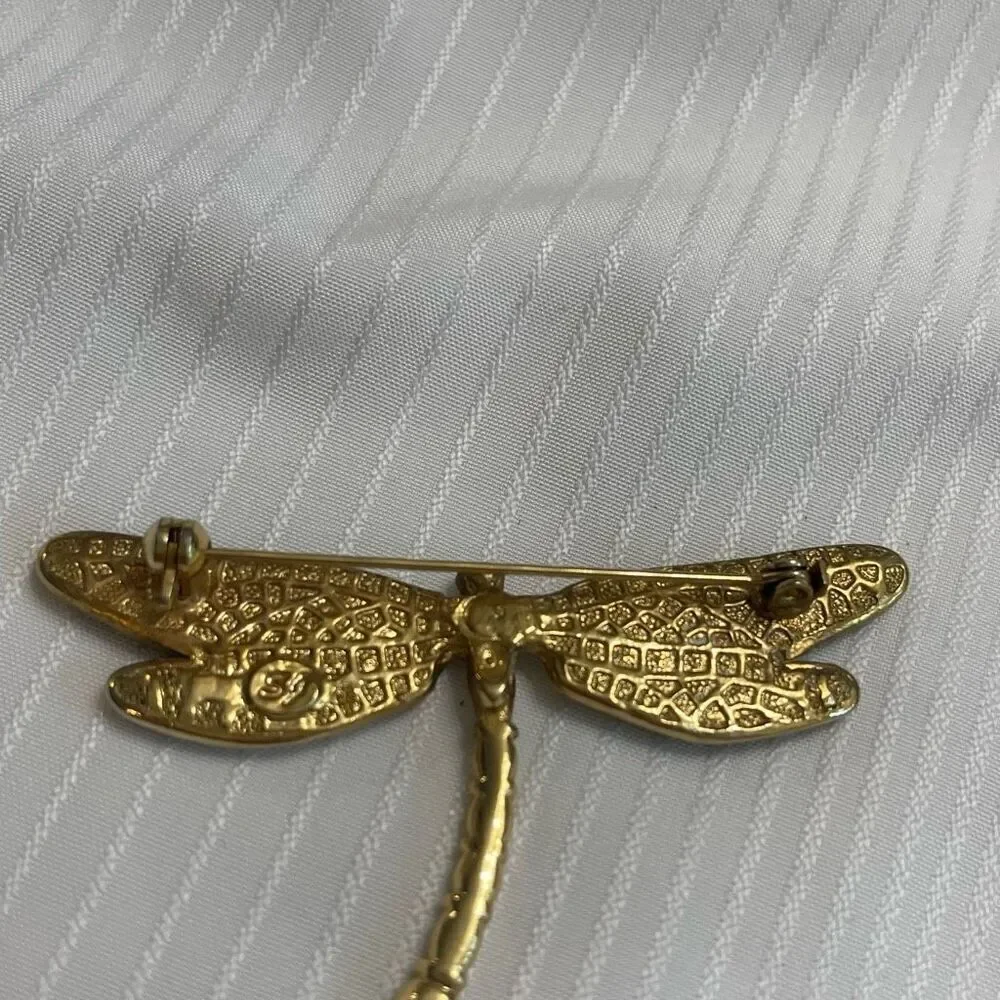 SJ ST. JOHN Dragonfly Brooch